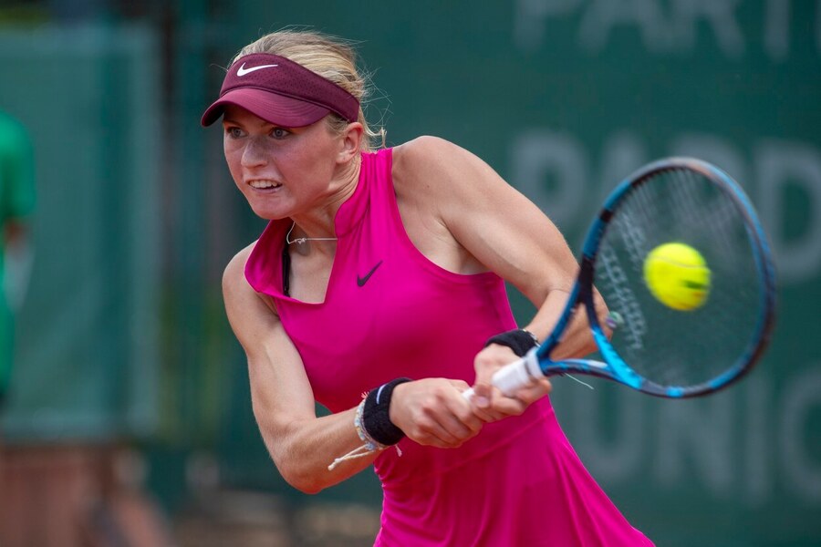 Tenis, Laura Samsonová během finále Pardubické juniorky