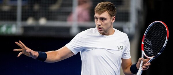 Tenis, ATP, Hamad Medjedovic během turnaje v Antverpách, Belgie