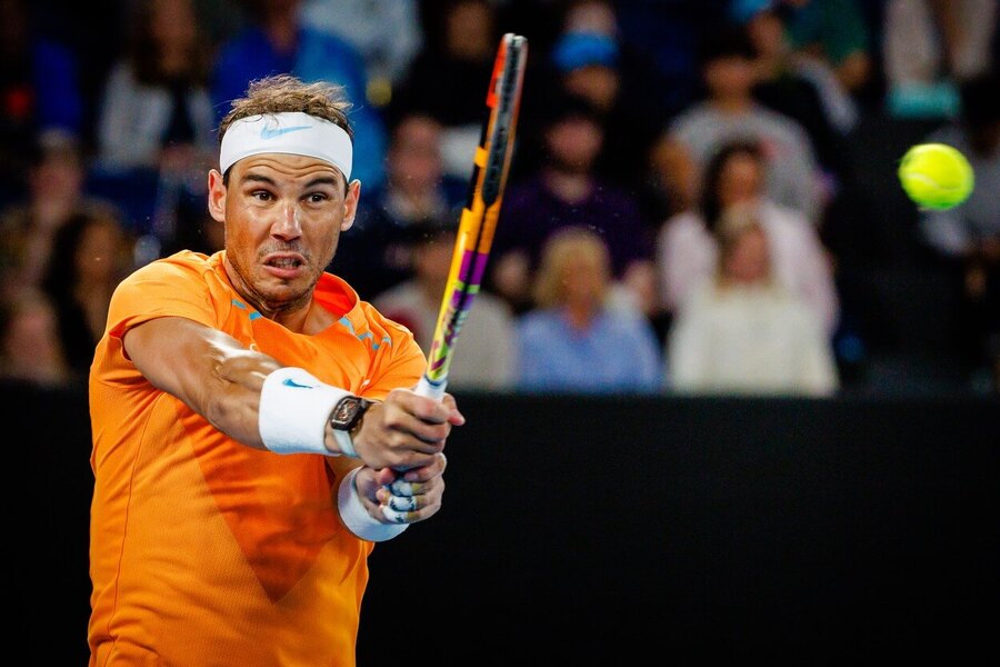 Tenis, ATP, Rafael Nadal během Australian Open, grandslam, Melbourne