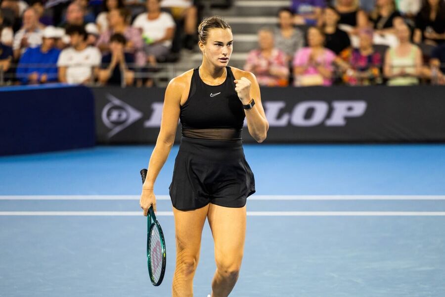 Tenis, WTA, Aryna Sabalenka během turnaje v Brisbane, Austrálie