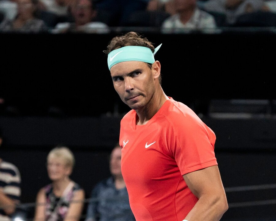 Tenis, ATP, Rafael Nadal během akce v Brisbane