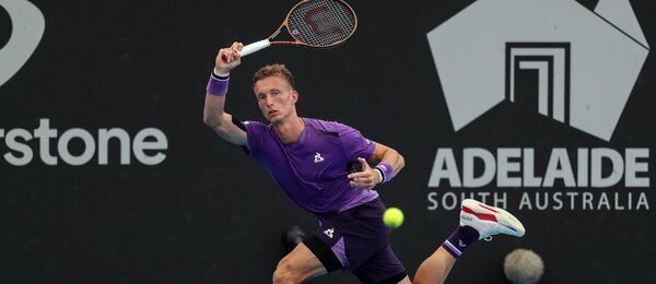 Tenis, ATP, Jiří Lehečka během turnaje v Adelaide