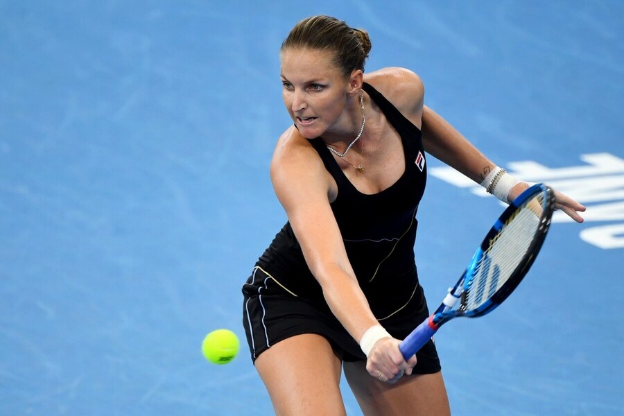 Tenis, WTA, Karolína Plíšková během turnaje v Brisbane, Austrálie