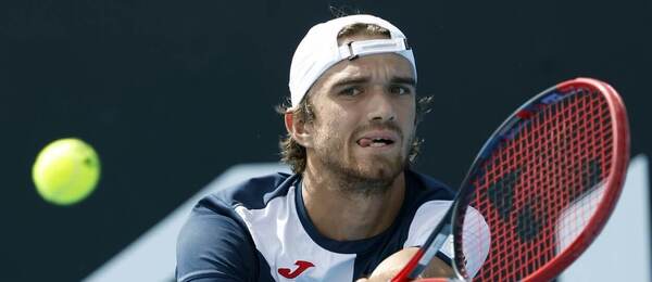 Tenis, grandslam Australian Open, Tomáš Macháč během 1. kola