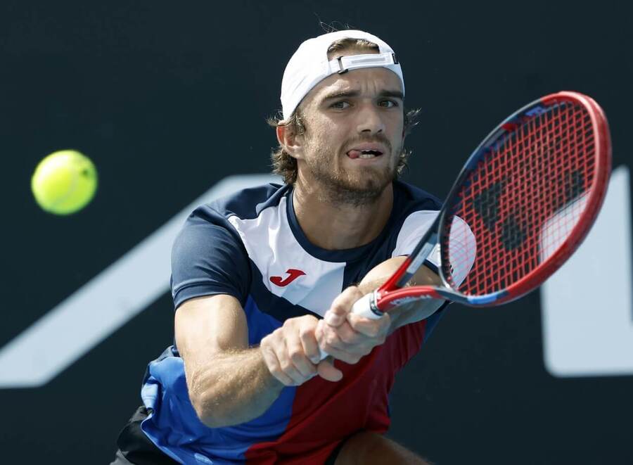 Tenis, grandslam Australian Open, Tomáš Macháč během 1. kola