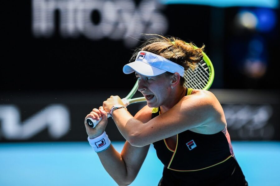 Tenis, WTA, grandslam, Melbourne, Austrálie - Barbora Krejčíková v utkání prvního kola Australian Open 2024