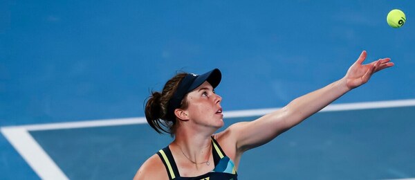 Tenis, grandslam Australian Open, Linda Nosková během zápasu v Melbourne