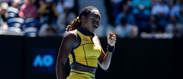 Tenis, grandslam Australian Open, Coco Gauff během čtvrtfinále v Melbourne