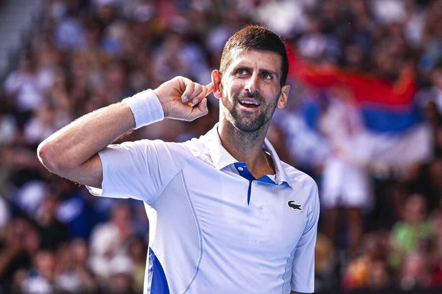 Tenis, grandslam Australian Open v Melbourne, Novak Djokovič během čtvrtfinále