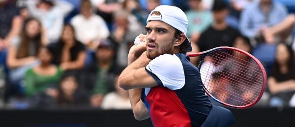 Tenis, ATP, Tomáš Macháč na Australian Open v Melbourne, granslam