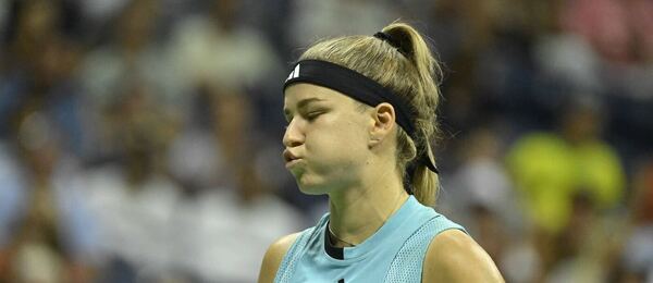 Tenis, WTA, Karolína Muchová během semifinále grandslamu US Open, New York, USA