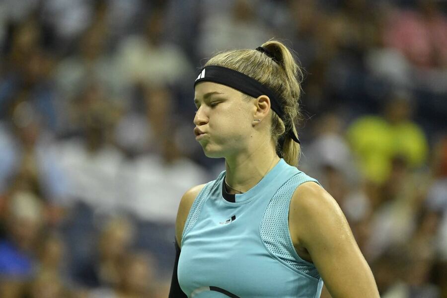 Tenis, WTA, Karolína Muchová během semifinále grandslamu US Open, New York, USA