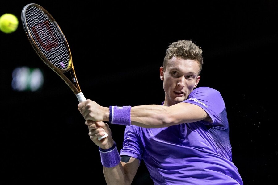 Tenis, ATP, Jiří Lehečka během turnaje ATP 500 v Rotterdamu, Nizozemsko