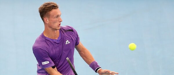 Tenis, ATP, Jiří Lehečka během turnaje v Adelaide, Austrálie