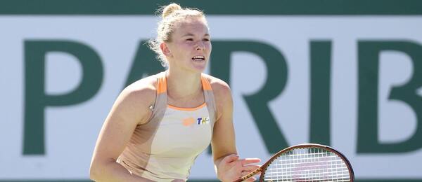 Tenis, WTA, Kateřina Siniaková během turnaje v Indian Wells, Kalifornie, USA