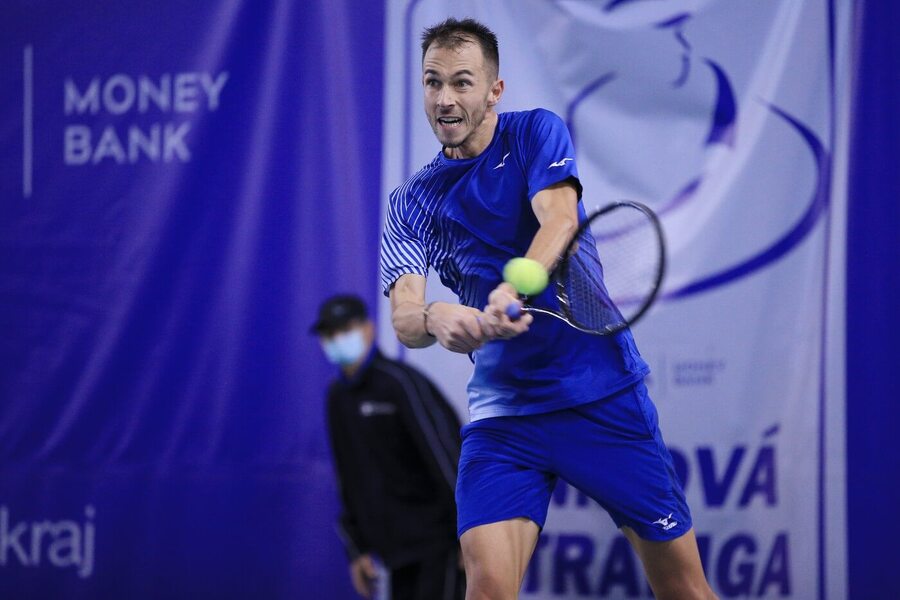 Tenis, ATP, Lukáš Rosol během tenisové extraligy, hráč týmu TK Sparta Praha