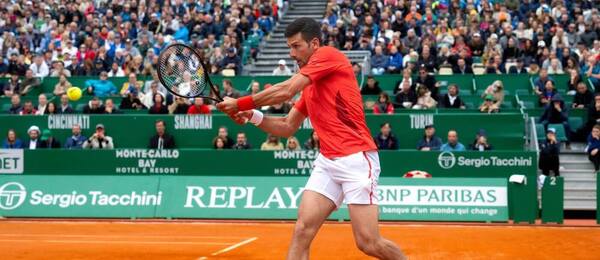 Novak Djokovič na turnaji v Monte Carlu