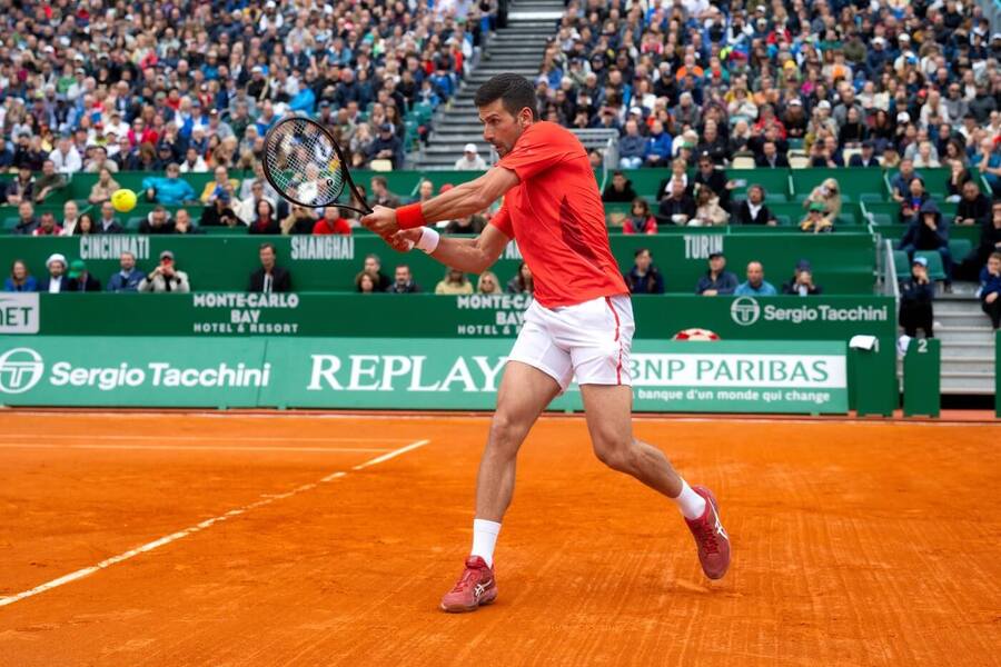 Novak Djokovič na turnaji v Monte Carlu