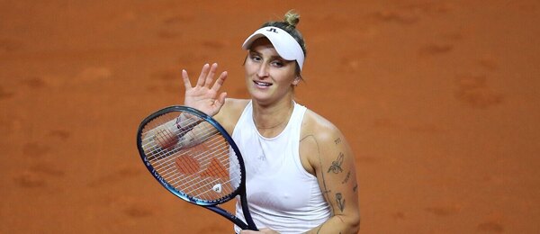 Markéta Vondroušová během turnaje ve Stuttgartu