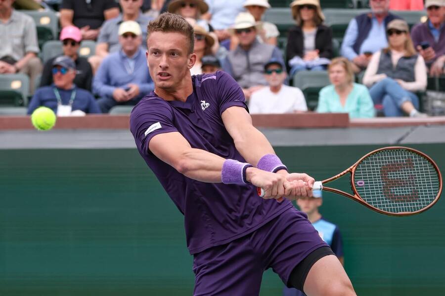 Jiří Lehečka na turnaji v Indian Wells