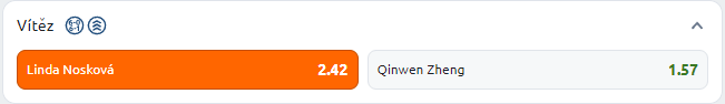 Nosková vs. Zheng - WTA Řím 2024 (3. kolo)