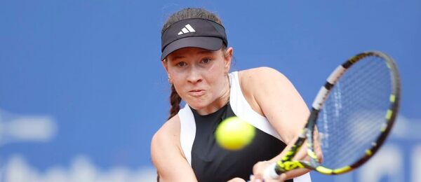 Tenis, WTA, Dominika Šalková během turnaje v Praze na Štvanici