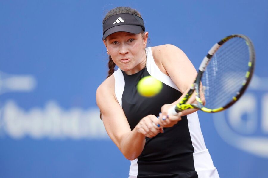 Tenis, WTA, Dominika Šalková během turnaje v Praze na Štvanici