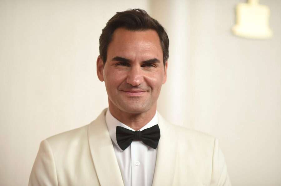 Tenis, ATP, Roger Federer na předávání Oscarů, Los Angeles, Kalifornie, USA