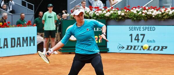 Tenis, WTA, Barbora Krejčíková během turnaje WTA 1000 v Madridu, Španělsko