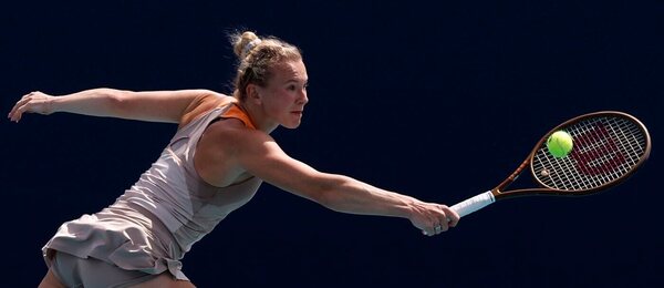 Tenis, WTA, Kateřina Siniaková během turnaje v Miami, USA