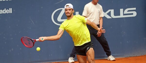 Tenis, ATP, Tomáš Macháč na turnaji v Barceloně, Španělsko