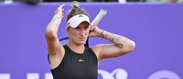 Tenis, WTA, Markéta Vondroušová na turnaji ve Štrasburku, Francie