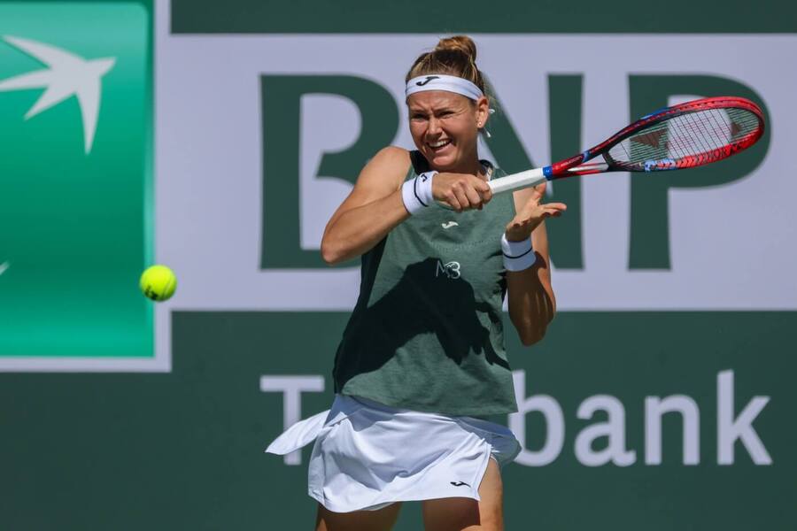 Marie Bouzková na turnaji v Indian Wells