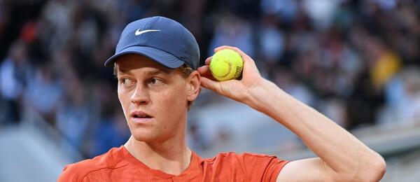 Tenis, ATP, Jannik Sinner během osmifinále Roland Garros, French Open, Paříž