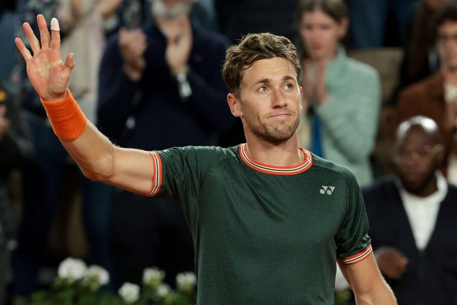 Casper Ruud během French Open 2024