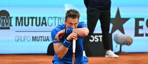 Tenis, ATP, Jiří Lehečka během turnaje v Madridu, Masters, Španělsko