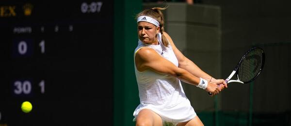 Tenis, WTA, Karolína Muchová během Wimbledonu, All England Club, Londýn