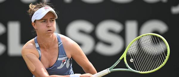 Barbora Krejčíková na turnaji v Birminghamu, přípravě před Wimbledonem 2024