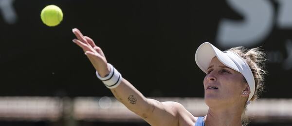 Markéta Vondroušová na turnaji v Berlíně