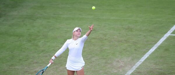 Tenis, WTA, Brenda Fruhvirtová během Wimbledonu, All England Club, Londýn
