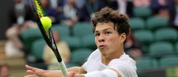 Tenis, ATP, Ben Shelton během grandslamu Wimbledon, All England Club