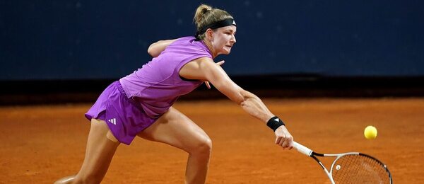 Česká tenistka Karolína Muchová na turnaji WTA Palermo, během přípravy před Paříží zde došla do finále