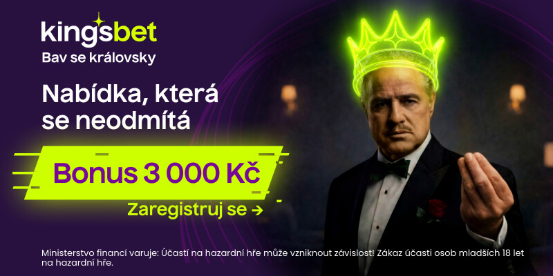 Kingsbet nabízí bonus až 3000&nbsp;Kč k&nbsp;registraci a&nbsp;prvnímu vkladu
