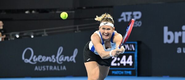 Tenis, WTA, Marie Bouzková během turnaje v Brisbane, Austrálie
