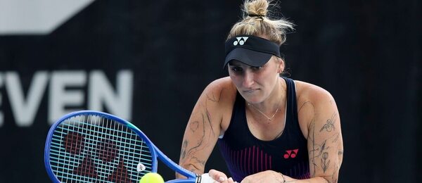 Tenis, WTA, Markéta Vondroušová během turnaje v Adelaide, Austrálie