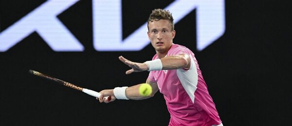 Tenis, ATP, Jiří Lehečka během grandslamu Australian Open, Melbourne