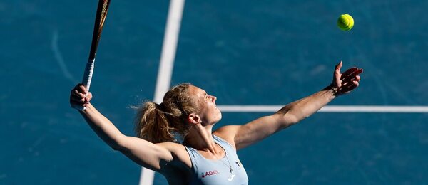 Tenis, WTA, Kateřina Siniaková během čtyřhry na Australian Open, Melbourne, grandslam