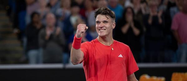 Tenis, ATP, Jakub Menšík během Australian Open, Melbourne, grandslam