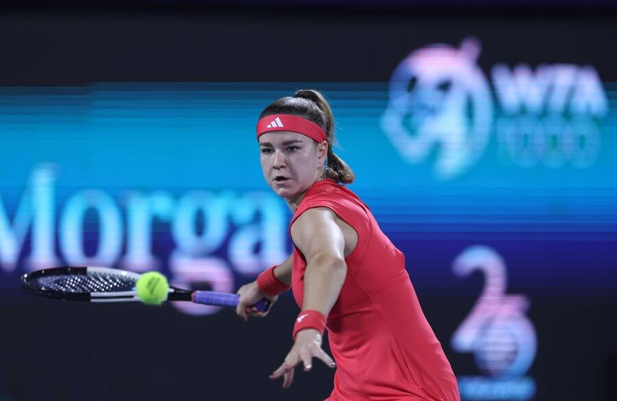 Tenis, WTA, Karolína Muchová na turnaji v Dubaji, SAE
