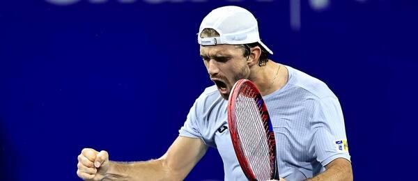 Tenis, ATP, Tomáš Macháč během turnaje v Acapulcu, Mexiko